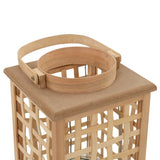 Hanging Candle Lantern Holder Bamboo Natural 246815