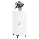 Sideboard High Gloss White 34.5x34x90 cm Engineered Wood 828542