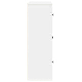 Bookcase White 60x24x76.5 cm Engineered Wood 860382