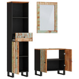 3 Piece Bathroom Furniture Set Solid Wood Reclaimed 3200639