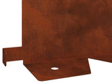 Lawn Edging 30 pcs 102 x 15 x 4 cm Steel Rusty 8008783