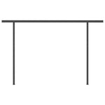 ZNTS Manual Retractable Awning with Posts 4x3 m Orange and Brown 3070140