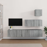 4 Piece TV Cabinet Set Grey Sonoma Engineered Wood 3114652