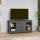 TV Cabinet Grey 103x36,5x52 cm Solid Wood Pine 814576