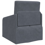Folding Sofa Bed Dark Grey 65 x 80 x 83 cm Velvet 42030498