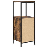 Bathroom Cabinet with Shelves Smoked Oak 36x35x95 cm 861914