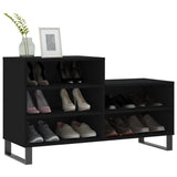 Shoe Cabinet Black 102x36x60 cm Engineered Wood 831397