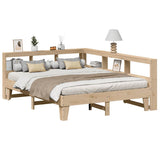 Bookcase Bed without Mattress 160x200cm Solid Wood Pine 3324532