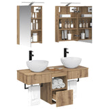Bathroom Cabinet Set 5 pcs Artisan Oak Engineered Wood 3406278