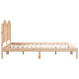 Extra Long Bed Frame without Mattress 140x210 cm Solid Wood 3309215
