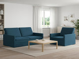 Sofa Set 2 pcs Blue Velvet 3433199