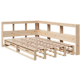 Bookcase Bed without Mattress 120x200cm Solid Wood Pine 3324502