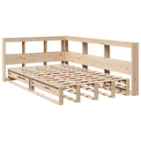 Bookcase Bed without Mattress 120x200cm Solid Wood Pine 3324502