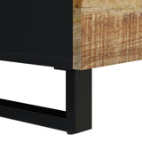 Sideboard with 2 Doors 80x33x75 cm Solid Wood Mango 352921