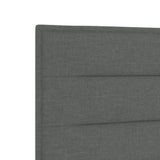 ZNTS Bed Frame Dark Grey 100x200 cm Fabric 3344628