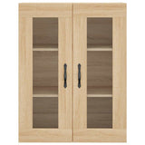 Wall Mounted Cabinet Sonoma Oak 69.5x34x90 cm Engineered Wood 834989