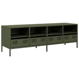 TV Cabinet Olive Green 135x39x43.5 cm Cold-rolled Steel 851332