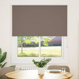 Roller Blind Blackout Coffee 130x130 cm Fabric Width 126.6 cm Polyester 4010978