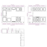 14 Piece Kitchen Cabinet Set Kalmar Sonoma Oak Engineered Wood 3314974