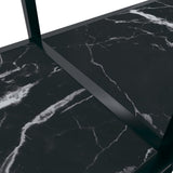 Console Table Black 160x35x75.5 cm Tempered Glass 331701
