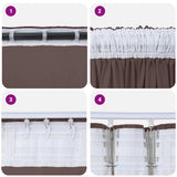 Velvet Curtains with Curtains 2 pcs Brown 260 x 140 cm Velvet 4107697