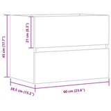 Bathroom Cabinet Artisan Oak 60x38.5x45 cm Engineered Wood 856244