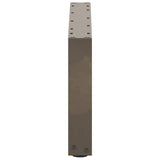 Coffee Table Legs U-Shaped 2 pcs Natural Steel 60x cm 4013143