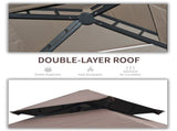 2.4 x 1.5 m Grill Gazebo Canopy Extendable Side Awnings, Outdoor BBQ Gazebo Shelter T3398P319913