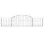 Arched Gabion Basket 300x30x60/80 cm Galvanised Iron 153503