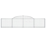Arched Gabion Basket 300x30x60/80 cm Galvanised Iron 153503