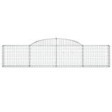 Arched Gabion Baskets 17 pcs 300x30x60/80 cm Galvanised Iron 3146498