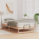 Bed Frame Brown 80 x 220 cm Solid Pine Wood 873166