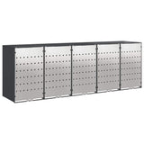 Wheelie Bin Storage for 5 Bins Anthracite 340 x 77.5 x 115.5 cm 3394781