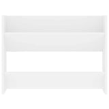 806742 Wall Shoe Cabinet 2 pcs White 80x18x60 cm Engineered Wood
