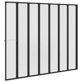 Shower Screen Folding Black 168 x 140 cm Aluminium 42009756