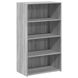 Highboard Grey Sonoma 70x41x124 cm Engineered Wood 846409
