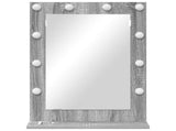 Vanity Mirror Rectangular Grey Sonoma 70 x 50 x 18 cm 868338