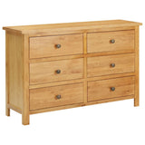 Chest of Drawers 105x33.5x73 cm Solid Oak Wood 289196