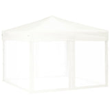 Folding Party Tent with Sidewalls White 3x3 m 93531