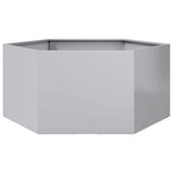 Garden Planter Hexagon 104x90x45 cm Galvanized Steel 851134