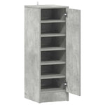 Shoe Cabinet Concrete Grey 32x35x92 cm Engineered Wood 808976