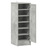Shoe Cabinet Concrete Grey 32x35x92 cm Engineered Wood 808976