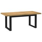 Dining Table NOAIN U-Shaped Legs 180x90x75 cm Solid Wood Pine 3328259