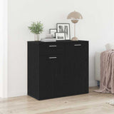 Sideboard Black Oak 80x36x75 cm Engineered Wood 862010