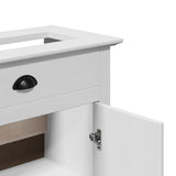 Bathroom Sink Cabinet BODO White 70x35x80 cm 4016863