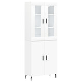Highboard White 69.5x34x180 cm Engineered Wood 3198225