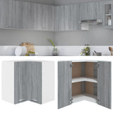 Hanging Corner Cabinet Lyon Grey Sonoma 57x57x60 cm Engineered Wood 815598