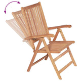 Reclining Folding Chairs 2 pcs Solid Teak Wood 43029