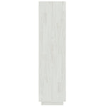 Book Cabinet/Room Divider White 40x35x135 cm Solid Pinewood 810850