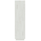 Book Cabinet/Room Divider White 40x35x135 cm Solid Pinewood 810850